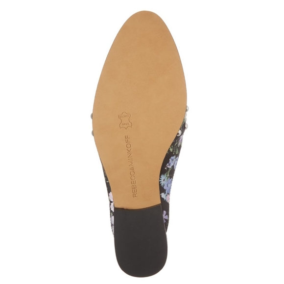 Sassy Studded Rebecca Minkoff Floral Mules - Picture 7 of 15
